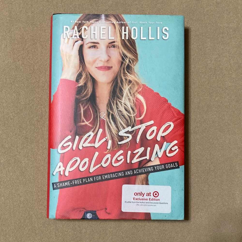 Girl Stop Apologizing Book by Rachel Hollis
